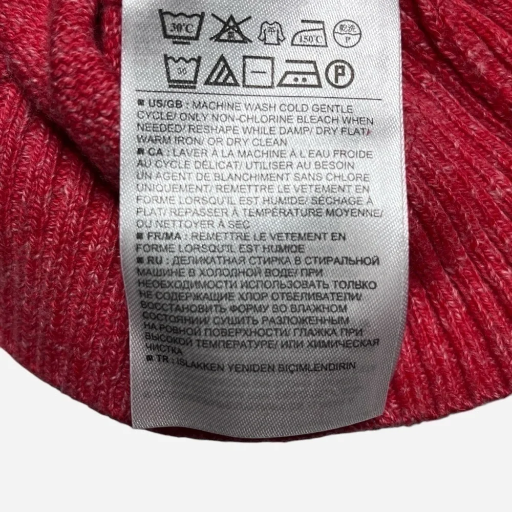 NWT GAP Women's Dark Pink Heather Cotton Crewneck Sweater Size S